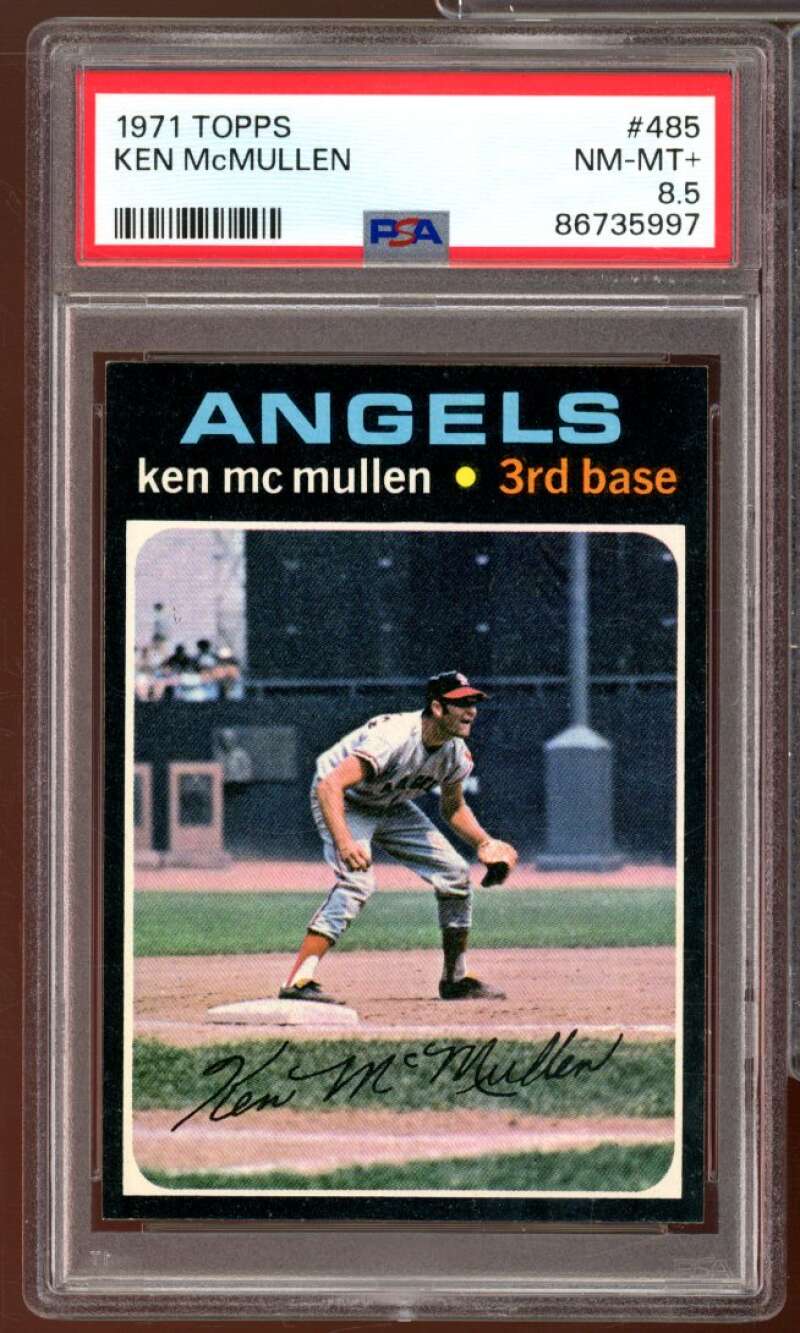 Ken McMullen Card 1971 Topps #485 PSA 8.5 Image 1