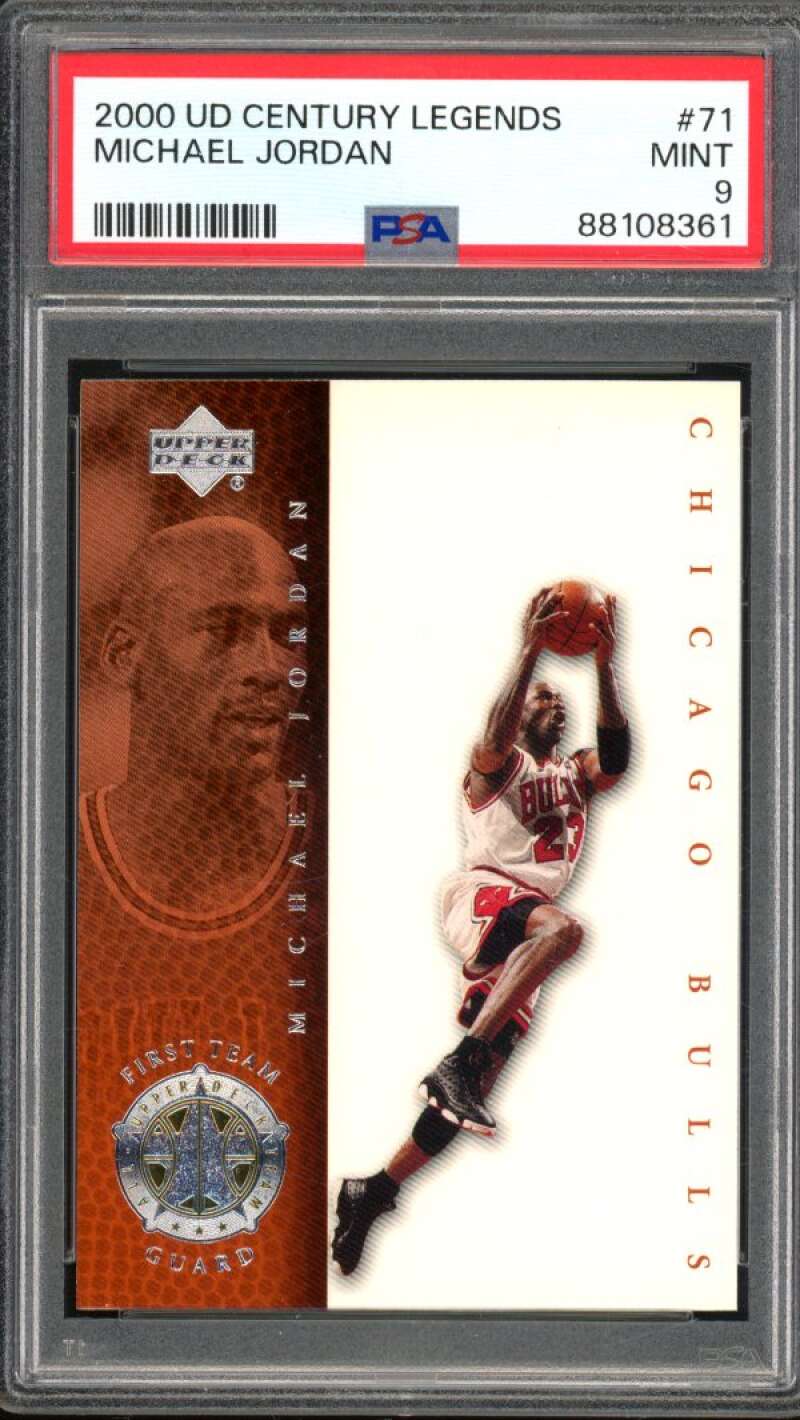 Michael Jordan Card 2000-01 UD Century Legends #71 PSA 9 Image 1