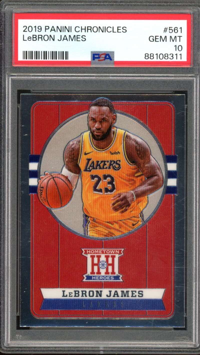 LeBron James Card 2019-20 Panini Chronicles #561 PSA 10 Image 1