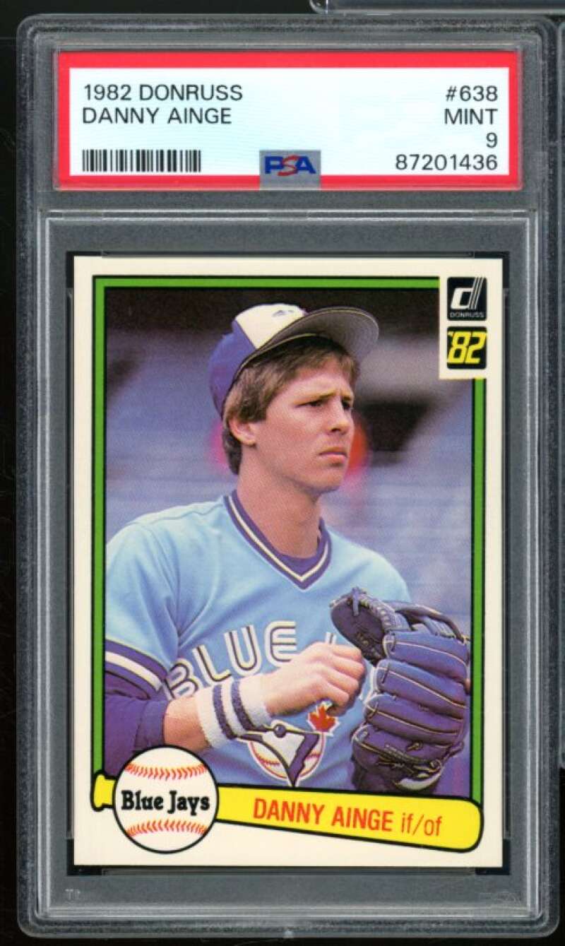 Danny Ainge Rookie Card 1982 Donruss #638 PSA 9 Image 1