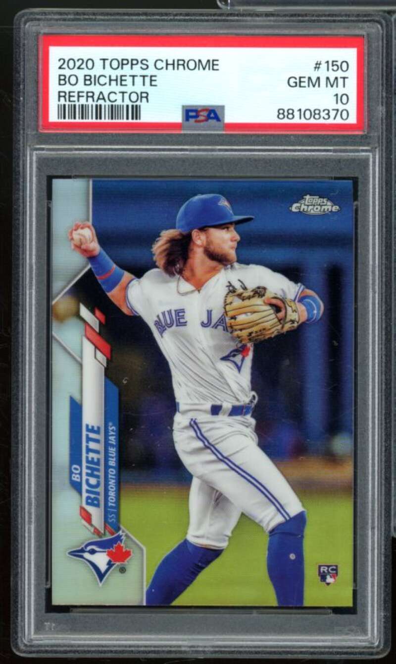 Bo Bichette Rookie Card 2020 Topps Chrome Refractor #150 PSA 10 Image 1