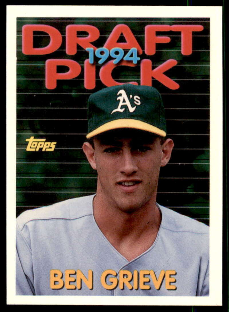 Ben Grieve Rookie Card 1994 Topps Traded #44T  Image 1