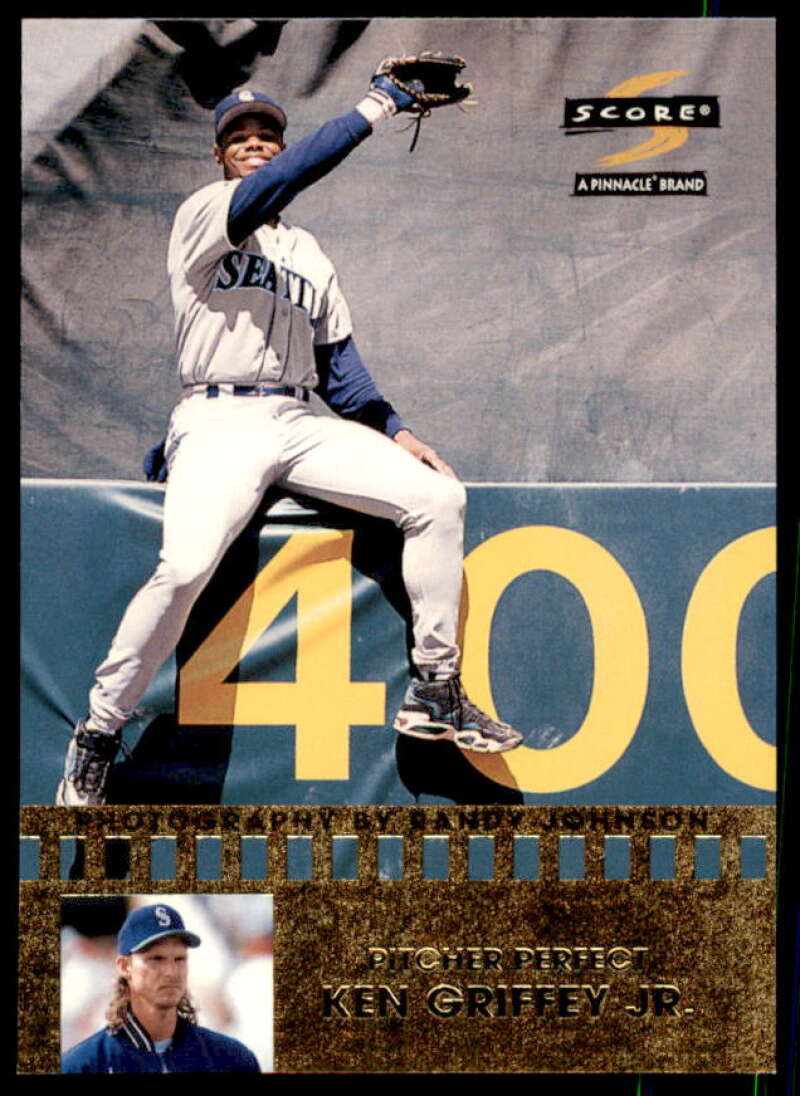 Ken Griffey Jr. Card 1997 Score Pitcher Perfect #14  Image 1