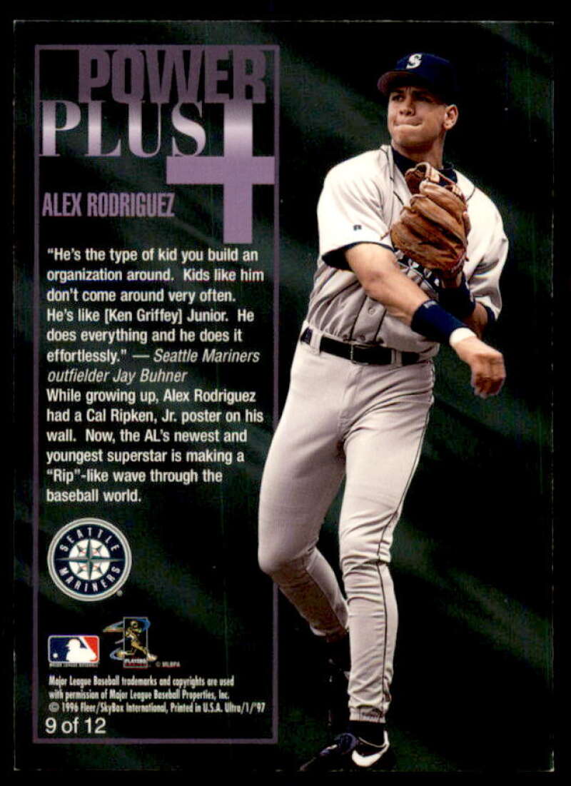 Alex Rodriguez Card 1997 Ultra Power Plus #B3  Image 2