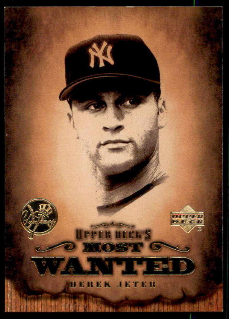 Derek Jeter Card 2001 Upper Deck UD's Most Wanted #MW8  Image 1
