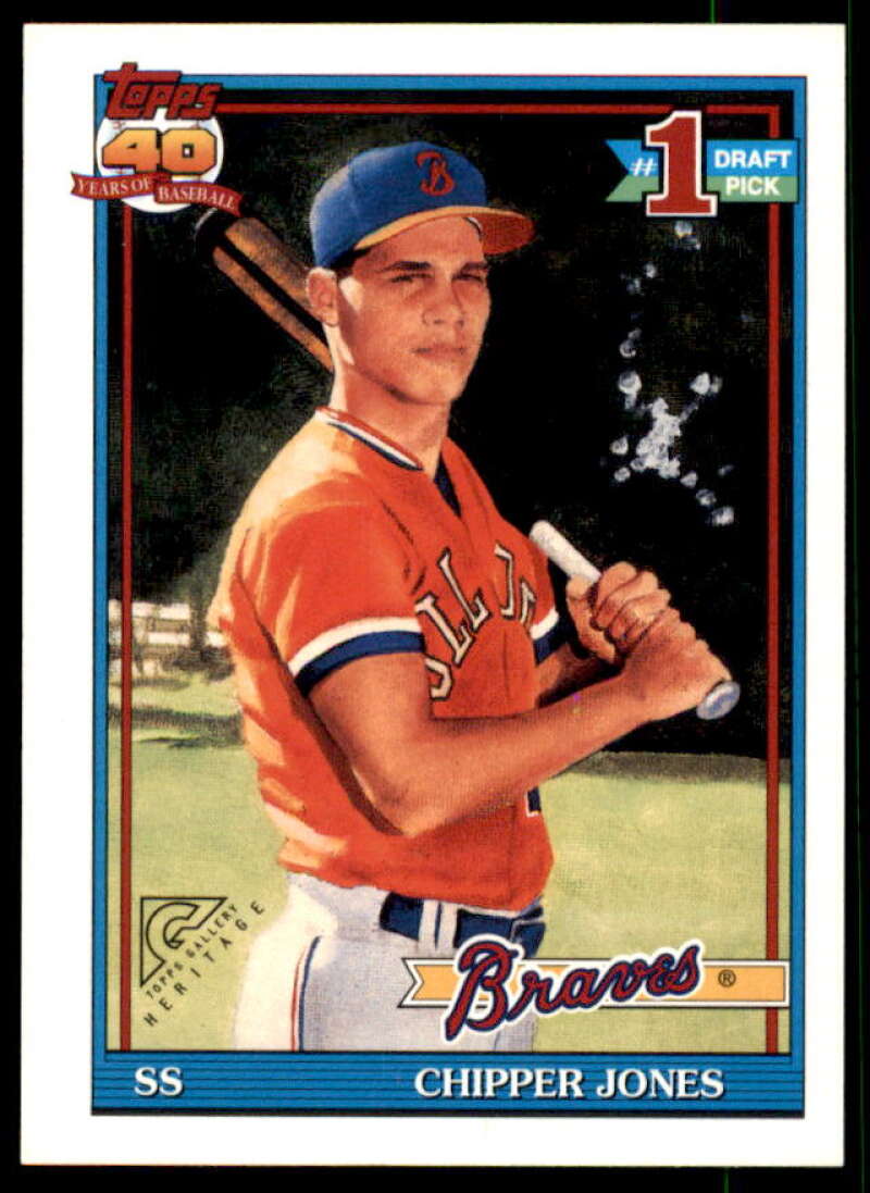 Chipper Jones 91 Card 2002 Topps Gallery Heritage #GHCJ  Image 1