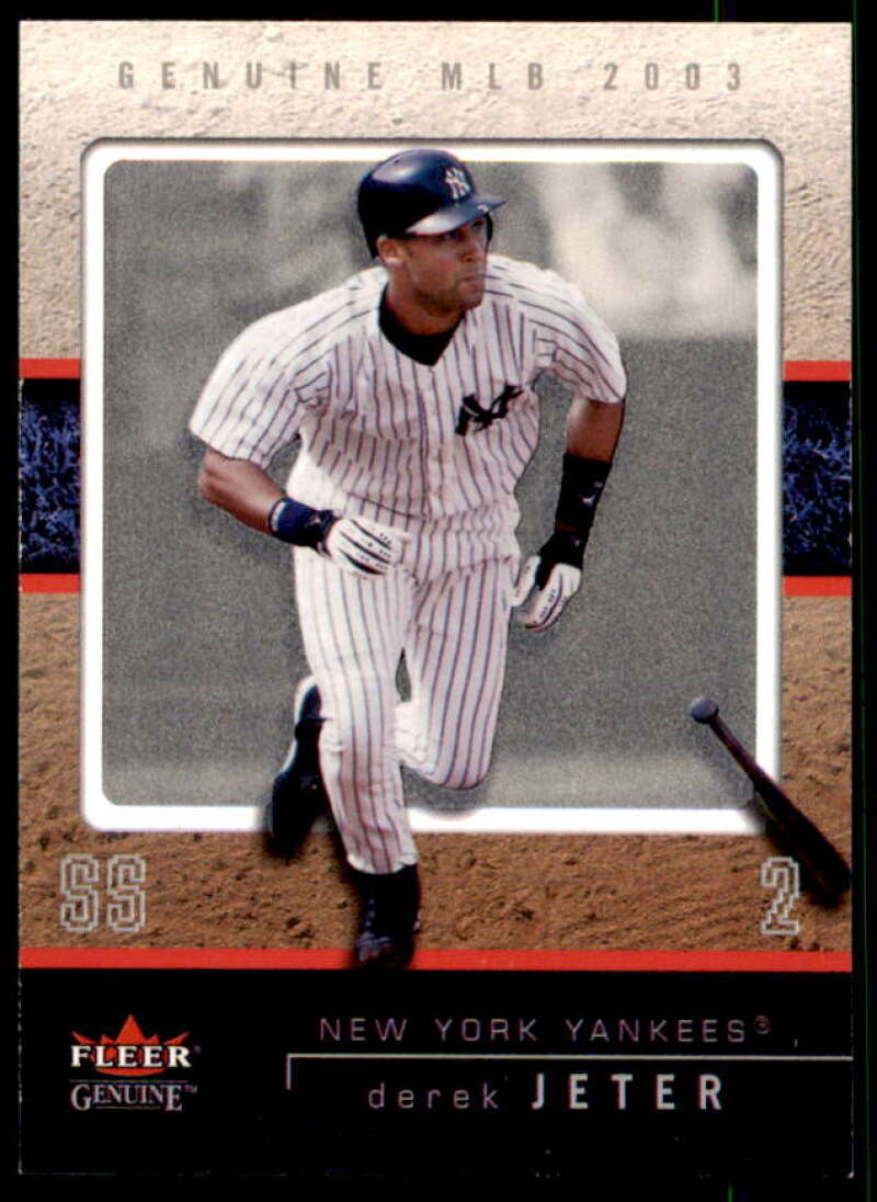 Derek Jeter Card 2003 Fleer Genuine #1  Image 1