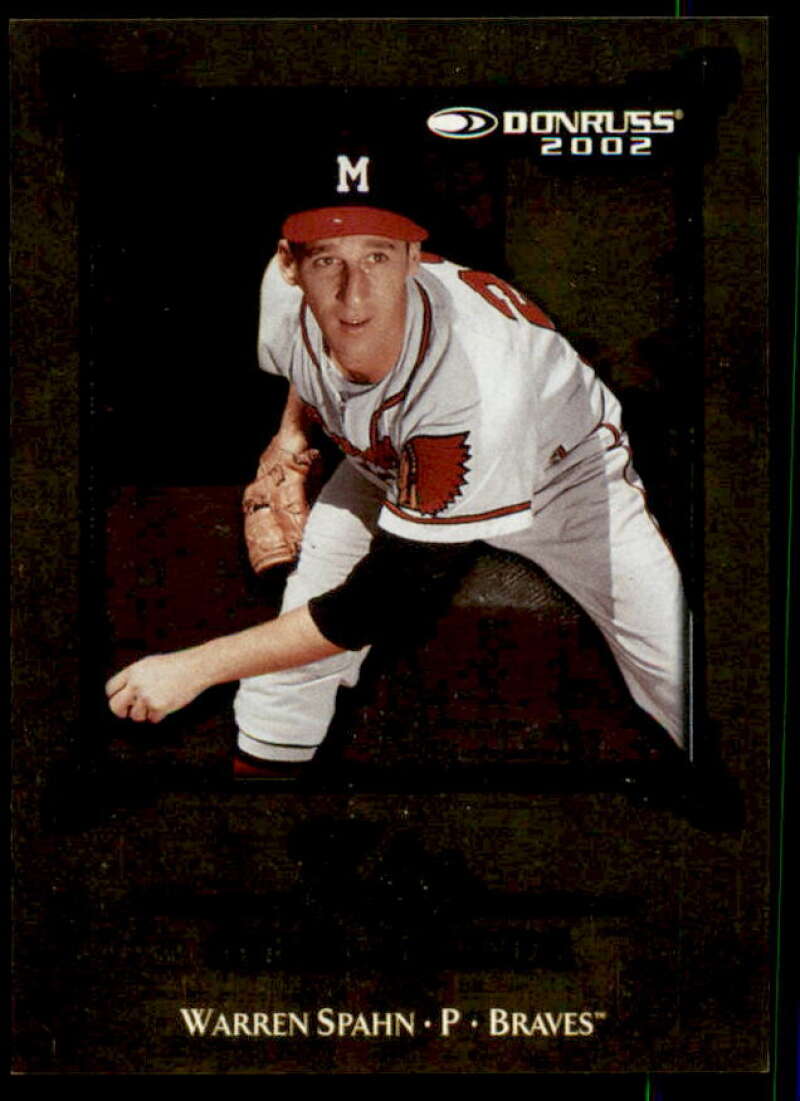 Warren Spahn LGD Card 2002 Donruss Elite Series #19  Image 1