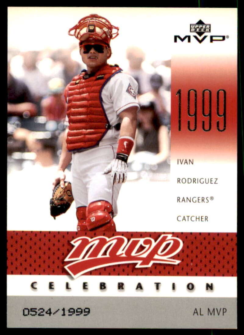 Ivan Rodriguez MVP Card 2003 Upper Deck MVP Celebration #12  Image 1