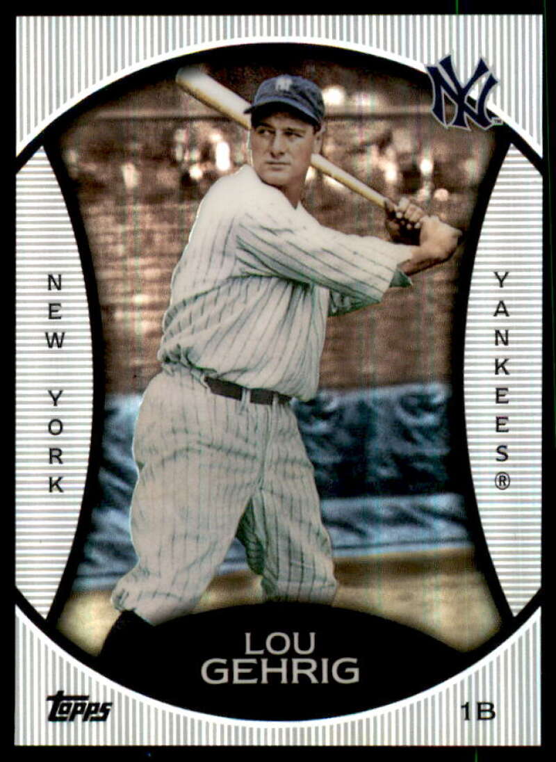 Lou Gehrig Card 2010 Topps Legends Platinum Chrome Wal-Mart Cereal #PC20  Image 1