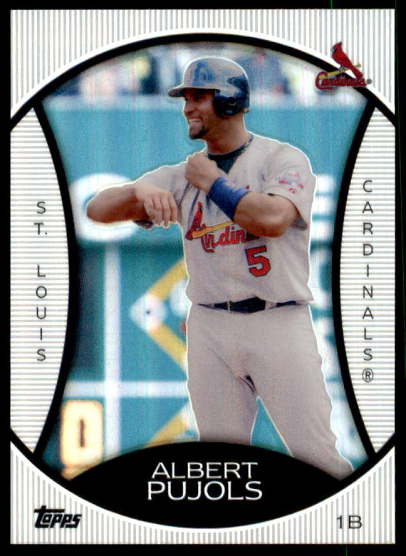 Albert Pujols Card 2010 Topps Legends Platinum Chrome Wal-Mart Cereal #PC5  Image 1