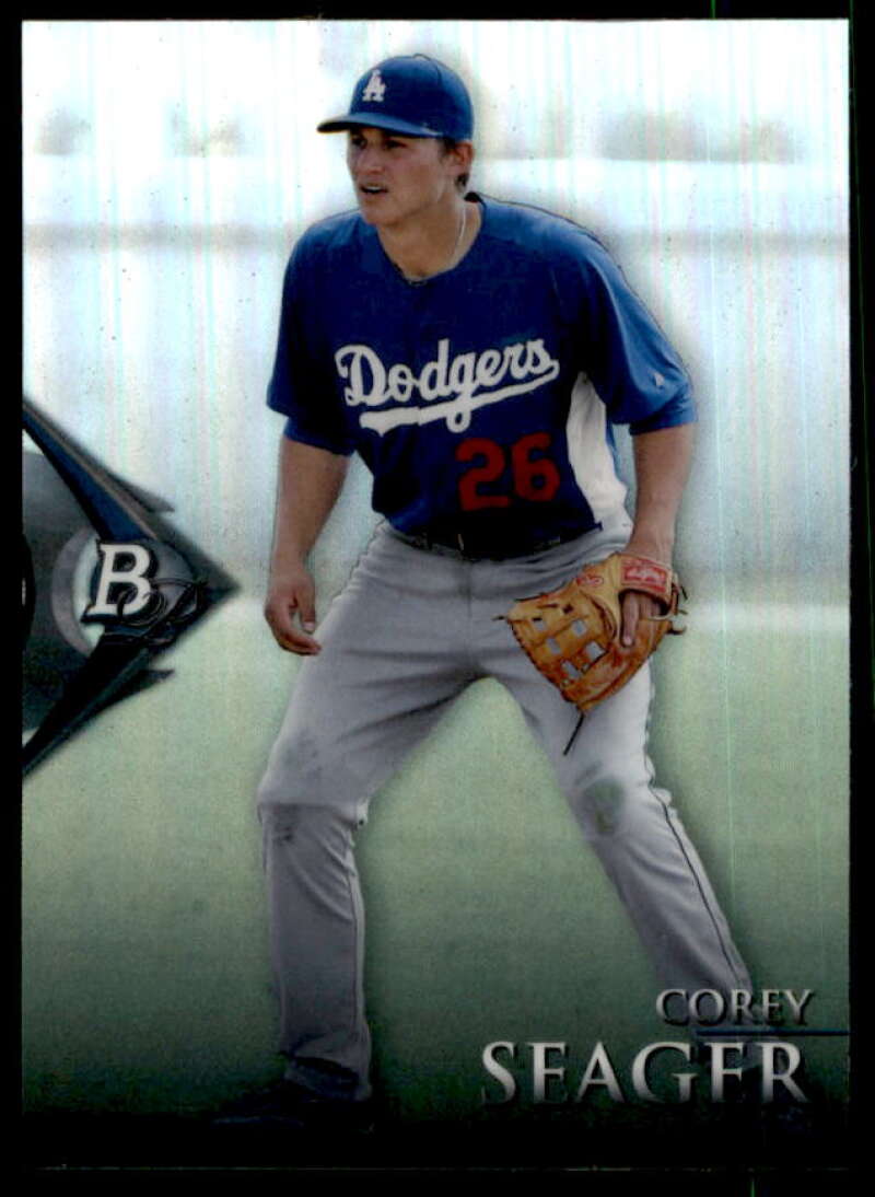 Corey Seager 2014 Bowman Platinum Chrome Prospects Purple Refractors #BPCP22  Image 1
