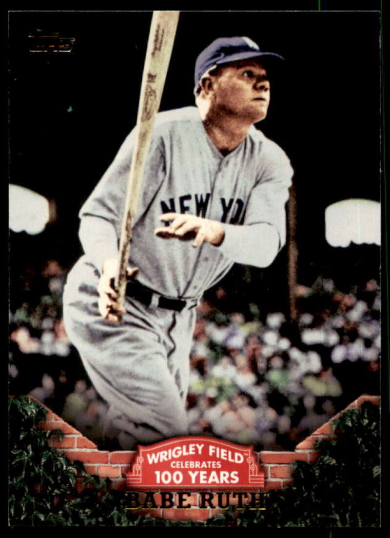 Babe Ruth Card 2016 Topps 100 Years at Wrigley Field #WRIG19  Image 1