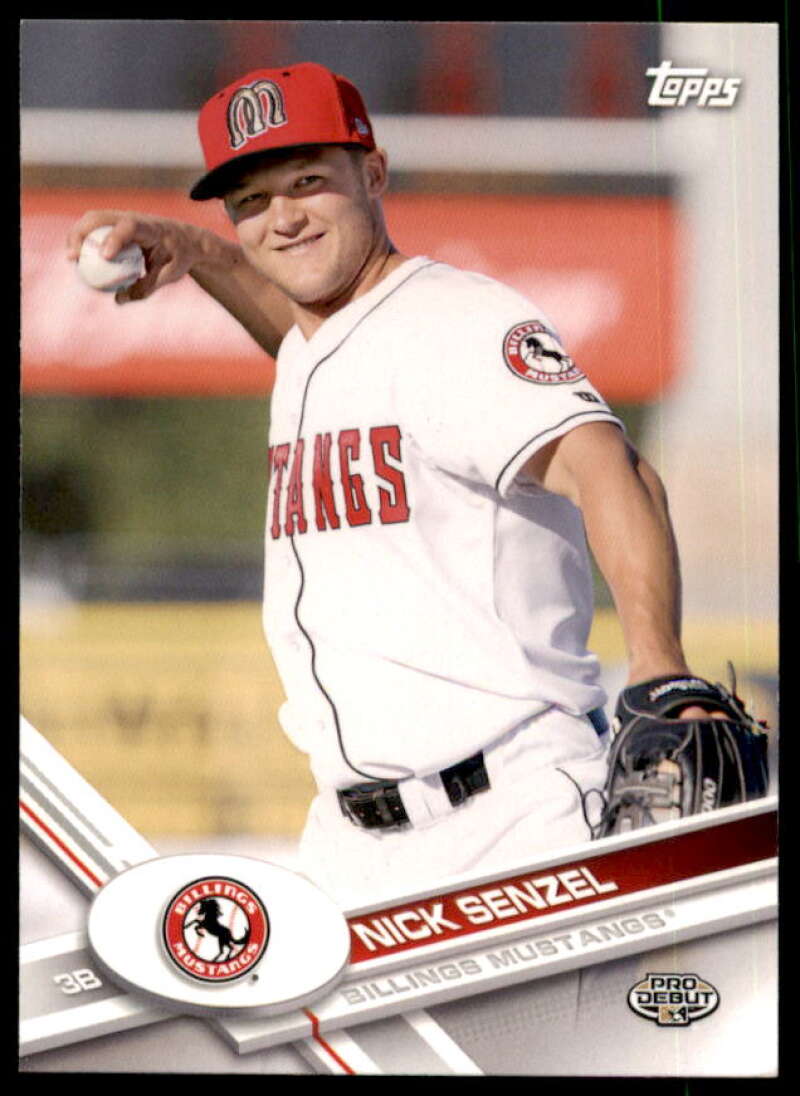 Nick Senzel SP/Throwing Rookie Card 2017 Topps Pro Debut #150B  Image 1