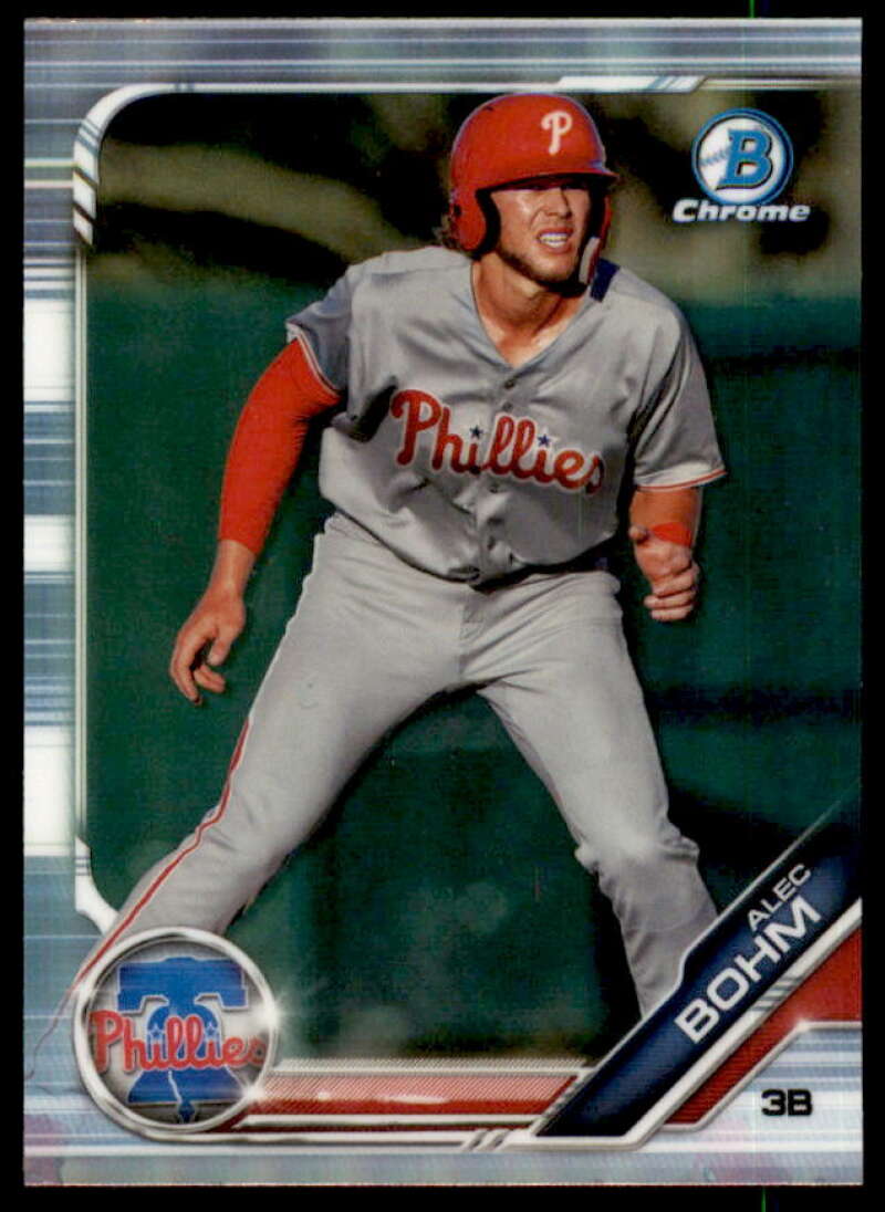 Alec Bohm Rookie Card 2019 Bowman Chrome Draft Refractors #BDC162  Image 1