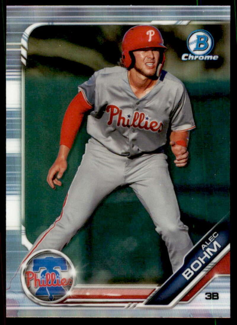 Alec Bohm Rookie Card 2019 Bowman Chrome Draft Refractors #BDC162  Image 1