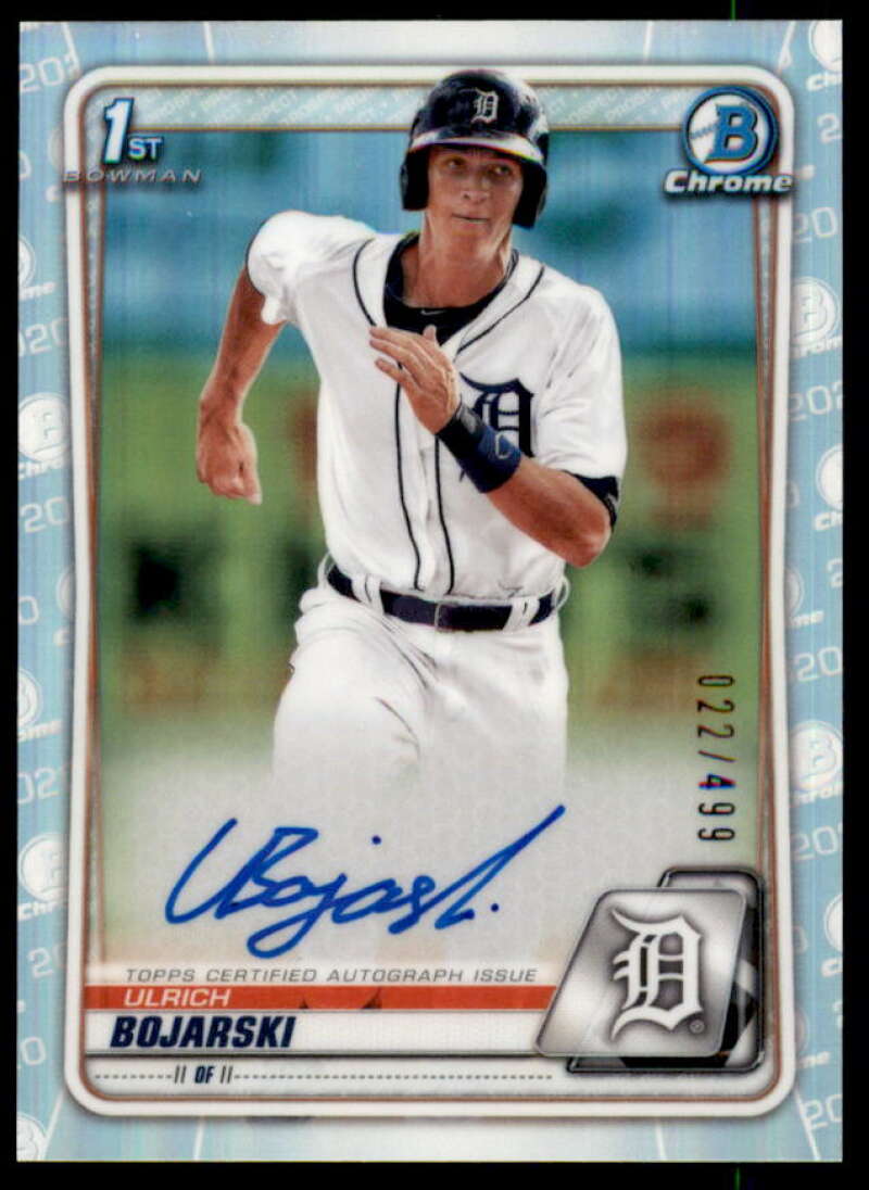 Ulrich Bojarski Card 2020 Bowman Chrome Prospect Autographs Refractors #CPAUB  Image 1