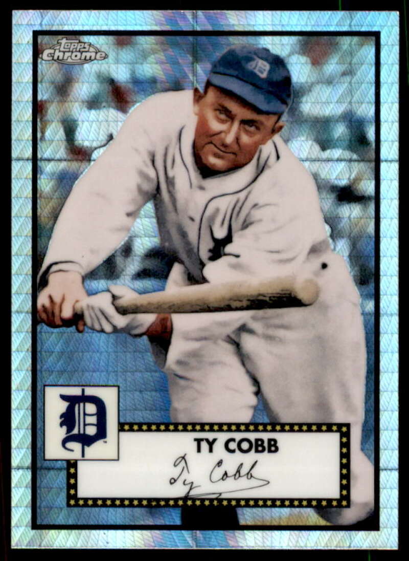 Ty Cobb 2021 Topps Chrome Anniversary Black White Mini Diamond Refractors #611  Image 1