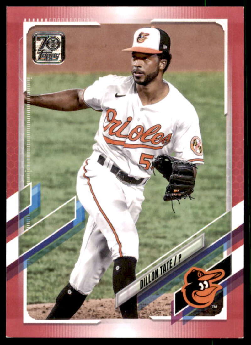 Dillon Tate Card 2021 Topps Update Mother's Day Pink #US242  Image 1