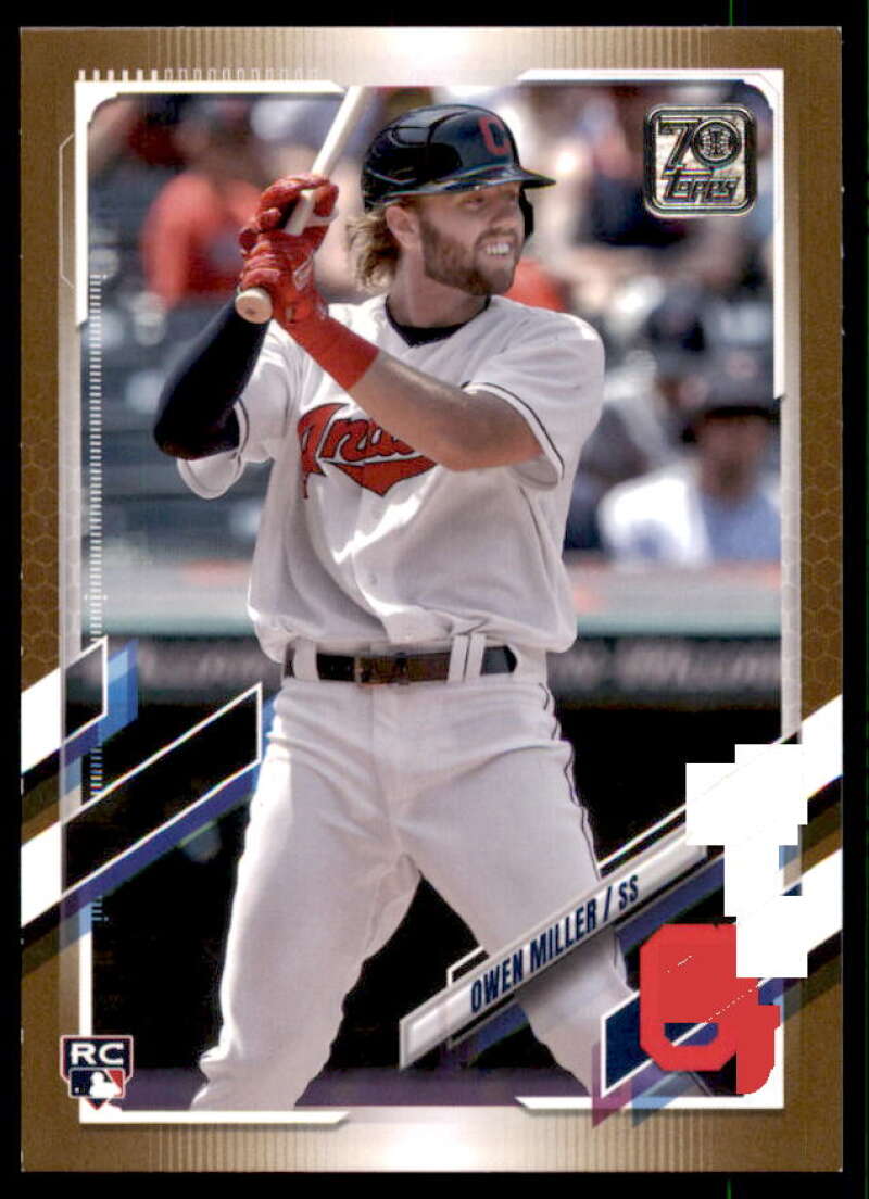 Owen Miller Rookie Card 2021 Topps Update Gold #US260  Image 1