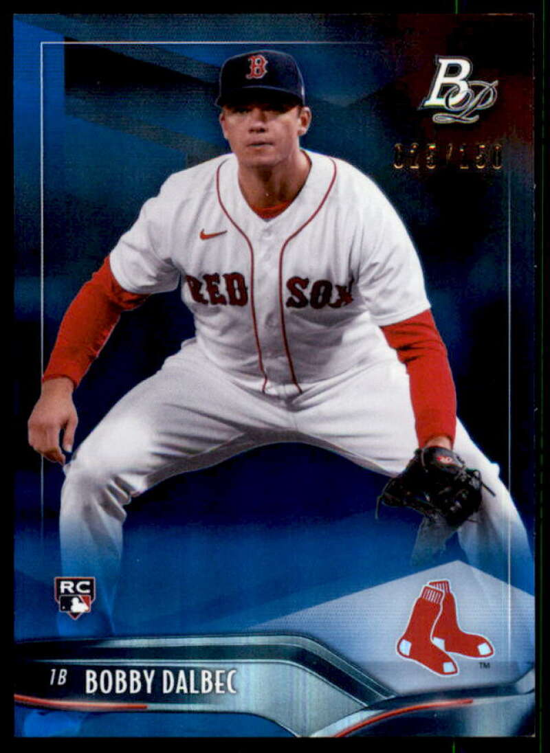 Bobby Dalbec Rookie Card 2021 Bowman Platinum Blue #71  Image 1