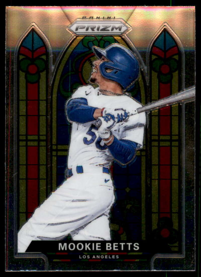 Mookie Betts Card 2021 Panini Prizm Stained Glass #2  Image 1