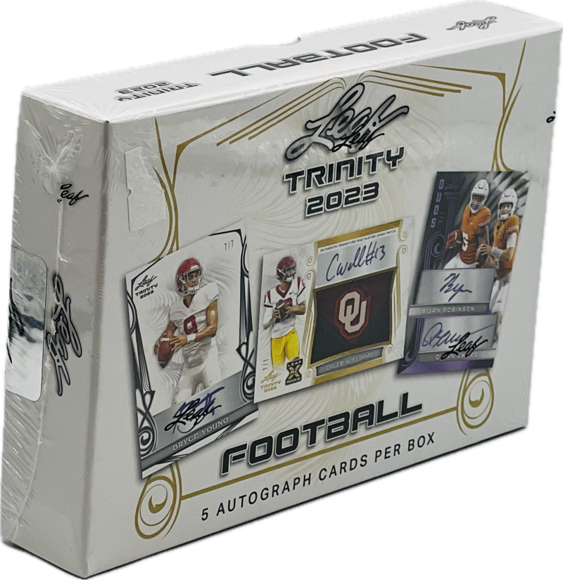 2023 Leaf Trinity Football Hobby Box Image 1