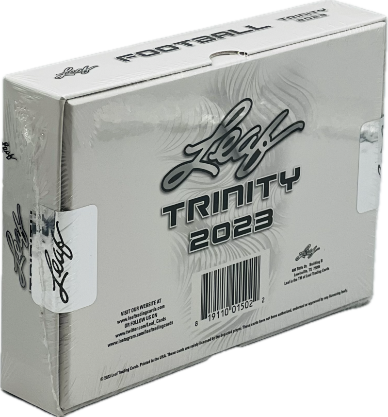 2023 Leaf Trinity Football Hobby Box Image 3