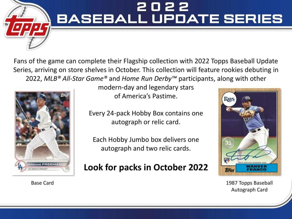2022 Topps Update Series Baseball Hobby Box Image 3