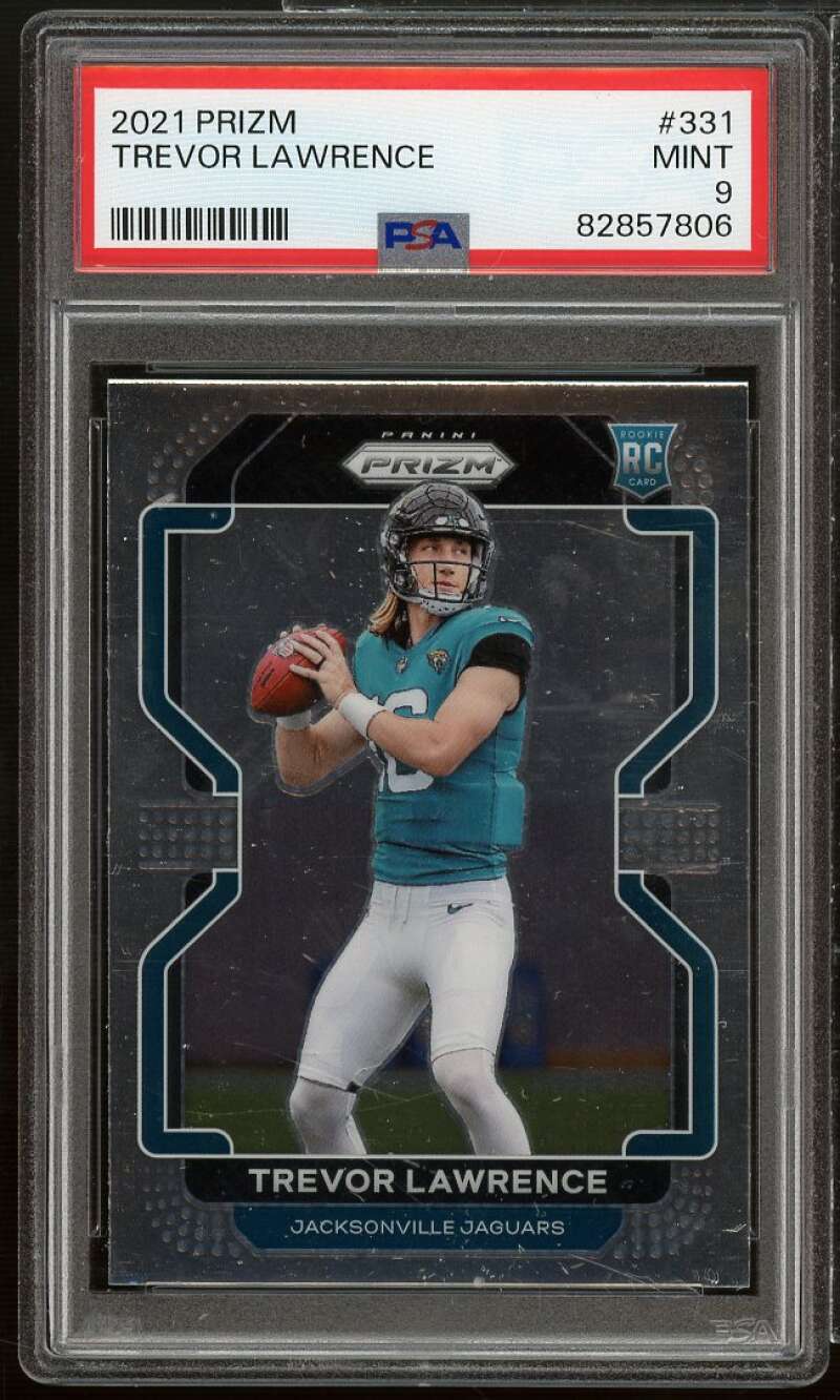 Trevor Lawrence Rookie Card 2021 Prizm #331 PSA 9 Image 1