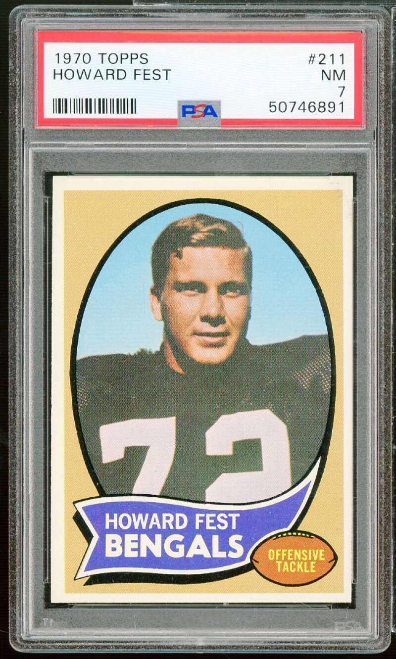 Howard Fest Card 1970 Topps #211 PSA 7 Image 1