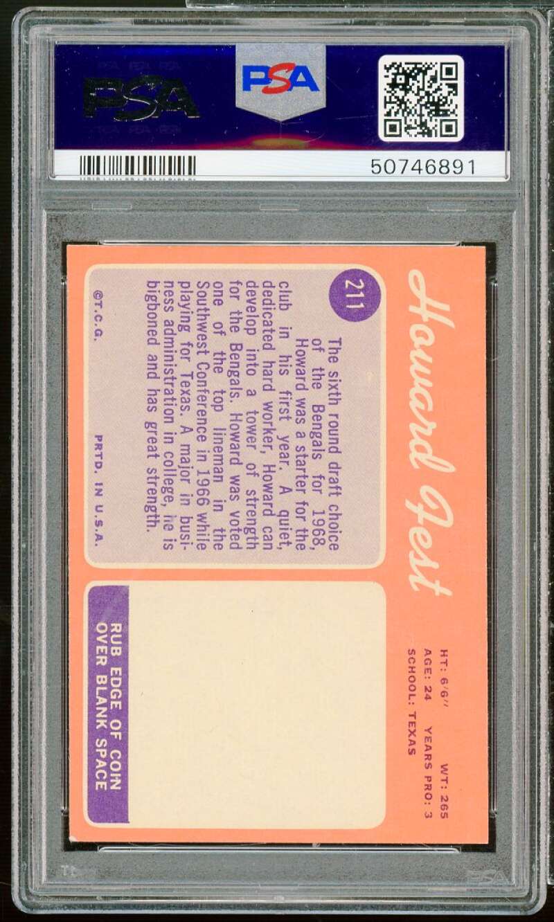 Howard Fest Card 1970 Topps #211 PSA 7 Image 2