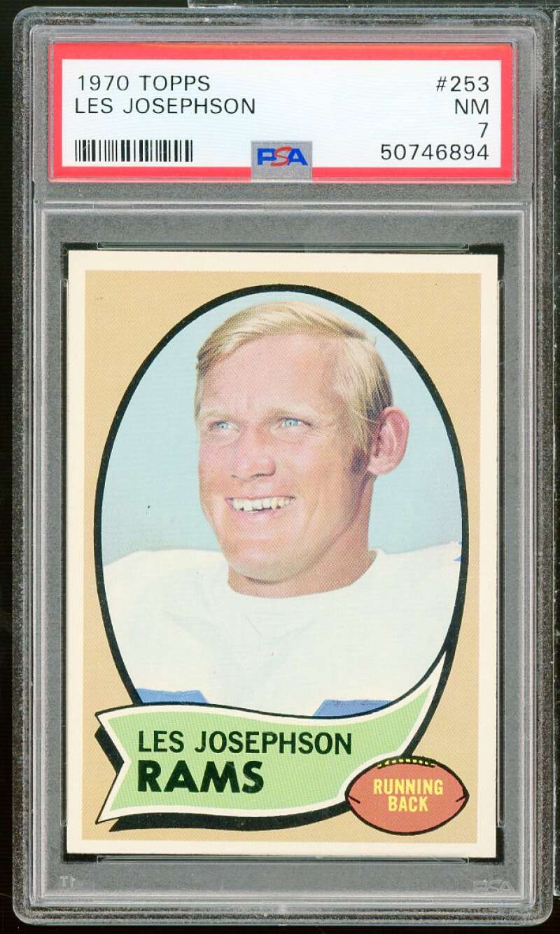 Les Josephson Card 1970 Topps #253 PSA 7 Image 1