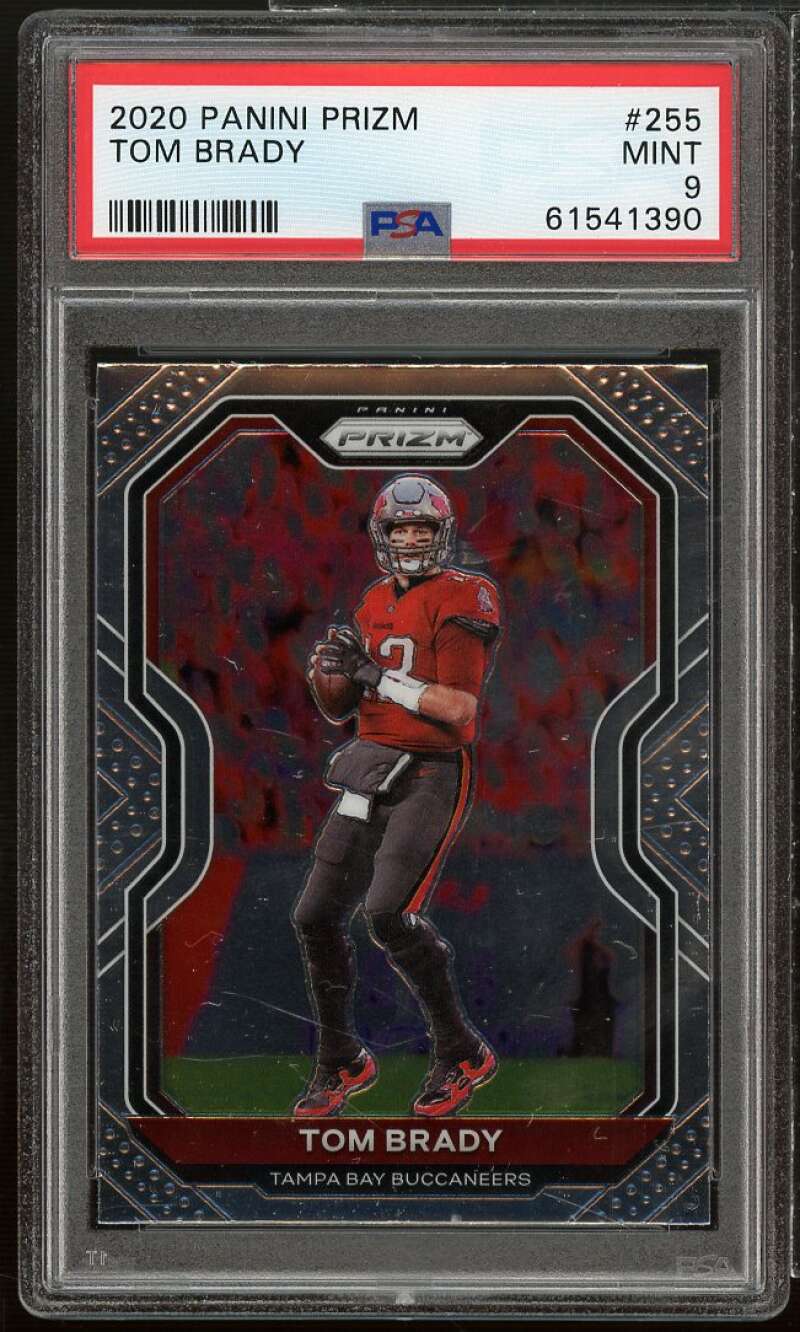 Tom Brady Card 2020 Panini Prizm #255 PSA 9 Image 1