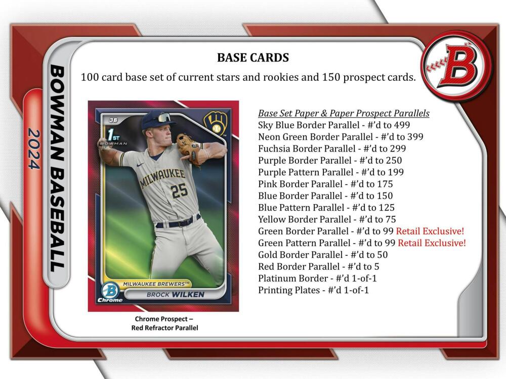 2024 Bowman Baseball 6-Pack Blaster Box Image 4