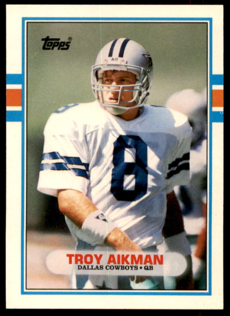 Troy Aikman Rookie Card 1989 Topps Traded #70T  Image 1