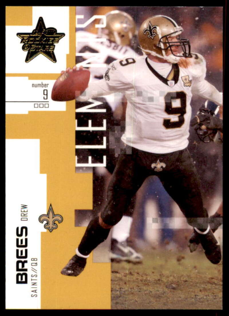 Drew Brees ELE Card 2007 Leaf Rookies Stars Gold Retail #101  Image 1