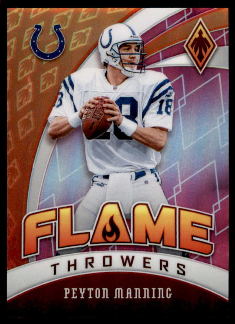 Peyton Manning Card 2020 Panini Phoenix Flame Throwers Pink #23  Image 1