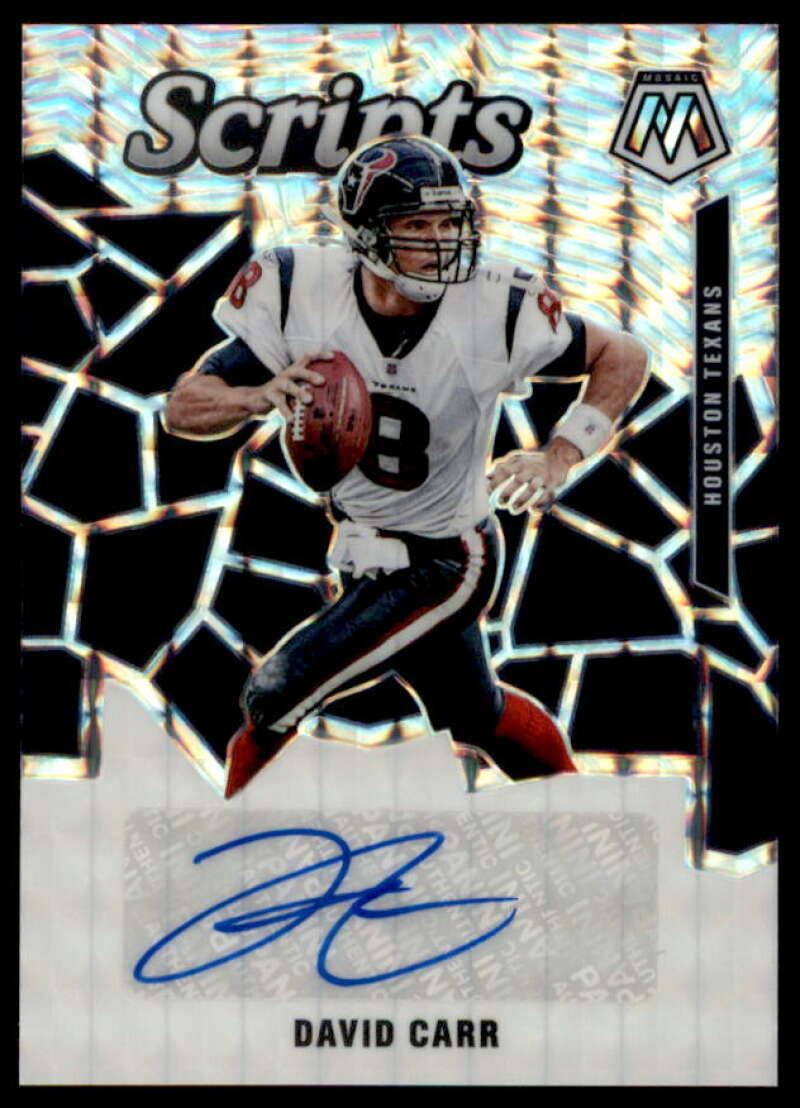 David Carr Card 2020 Panini Mosaic Scripts #59  Image 1