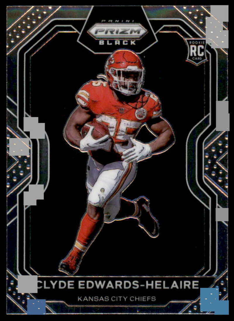 Clyde Edwards-Helaire Rookie Card 2020 Panini Prizm Black #5  Image 1