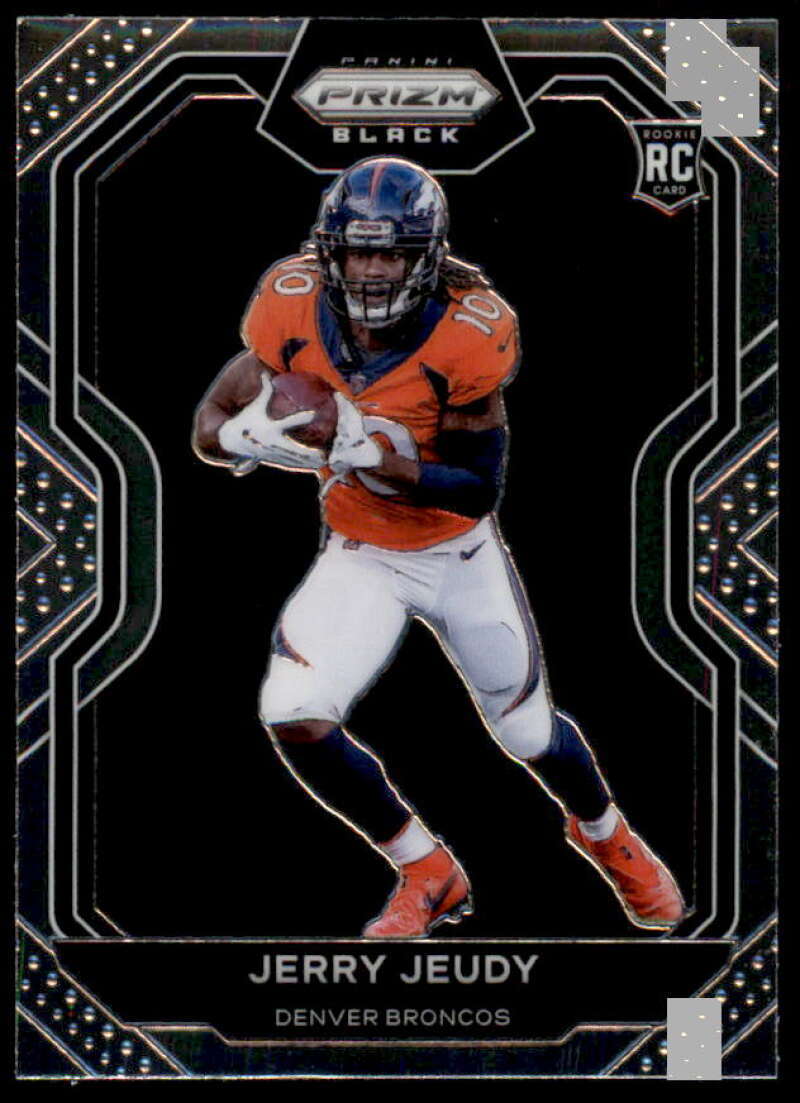 Jerry Jeudy Rookie Card 2020 Panini Prizm Black #12  Image 1