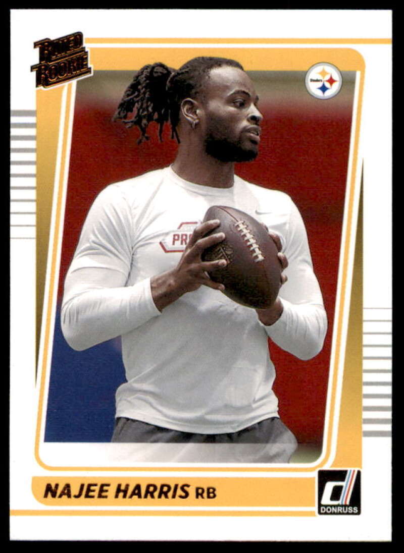 Najee Harris Rookie Card 2021 Donruss Rated Rookies Portrait #259  Image 1