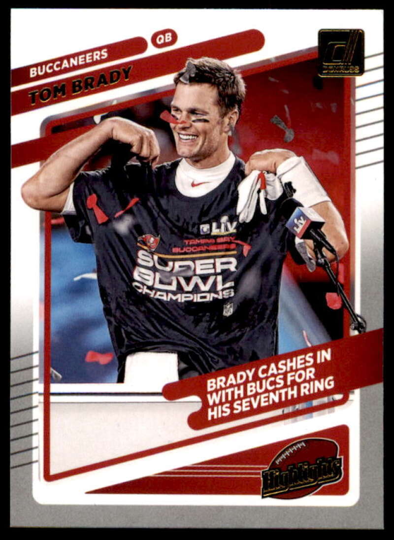 Tom Brady Card 2021 Donruss Highlights #24  Image 1