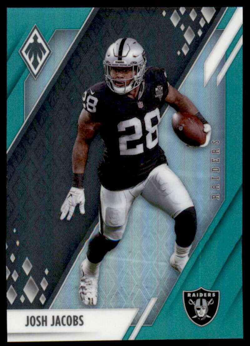 Josh Jacobs Card 2021 Panini Phoenix Green #64  Image 1