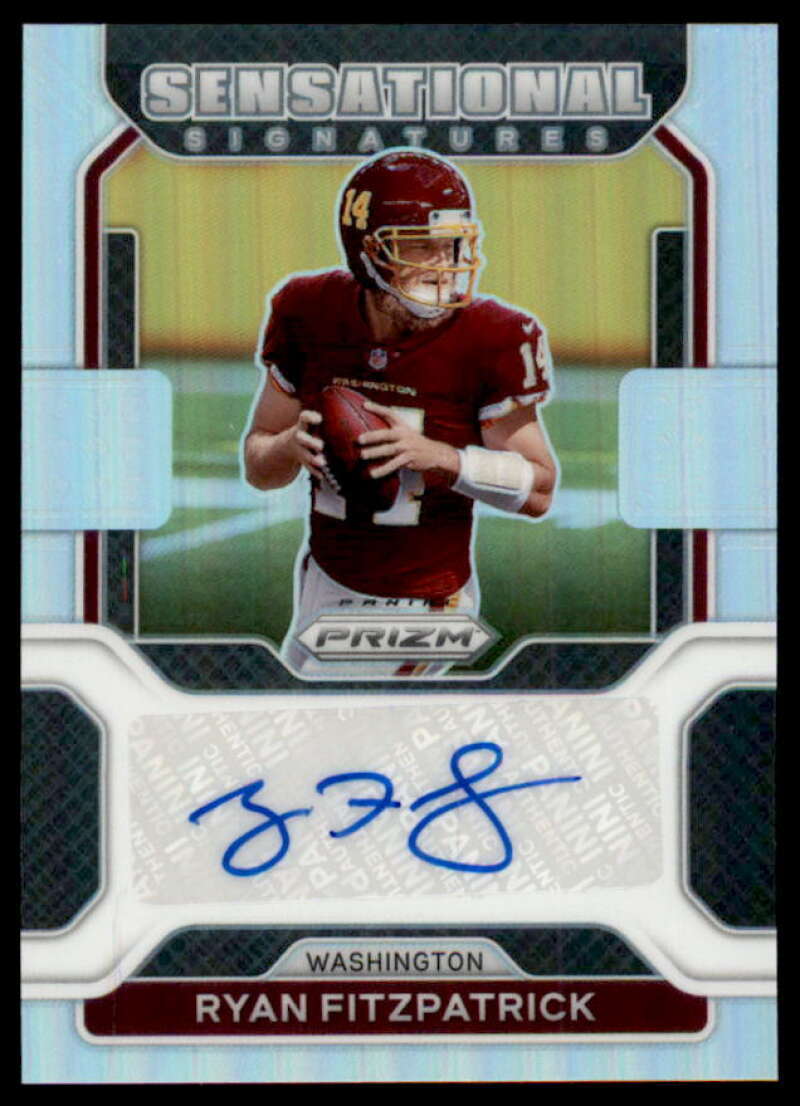 Ryan Fitzpatrick Card 2021 Panini Prizm Sensational Signatures #16  Image 1