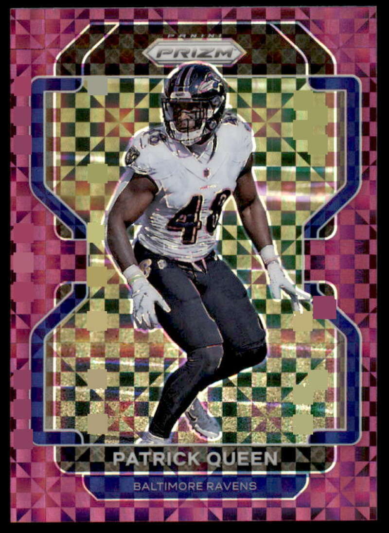 Patrick Queen Card 2021 Panini Prizm Prizms Purple Power #285  Image 1