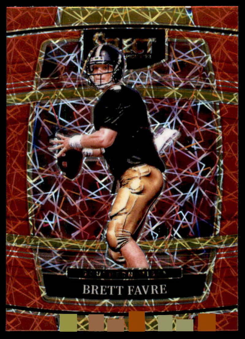 Brett Favre Card 2022 Select Draft Picks Prizms Red Lazer #51  Image 1