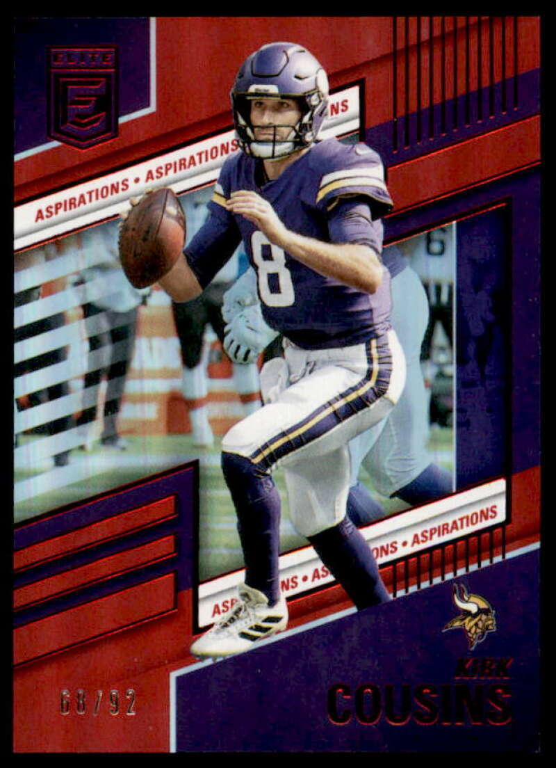 Kirk Cousins Card 2022 Elite Aspirations #75  Image 1