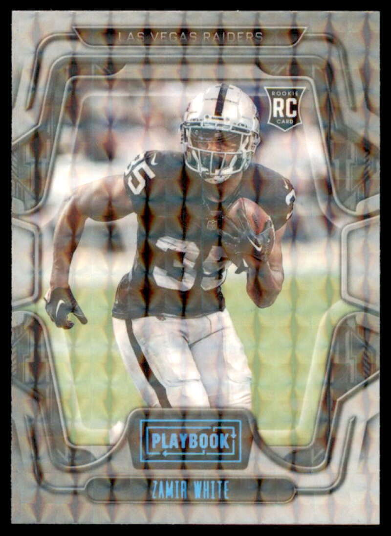 Zamir White Rookie Card 2022 Panini Playbook Holo #134  Image 1