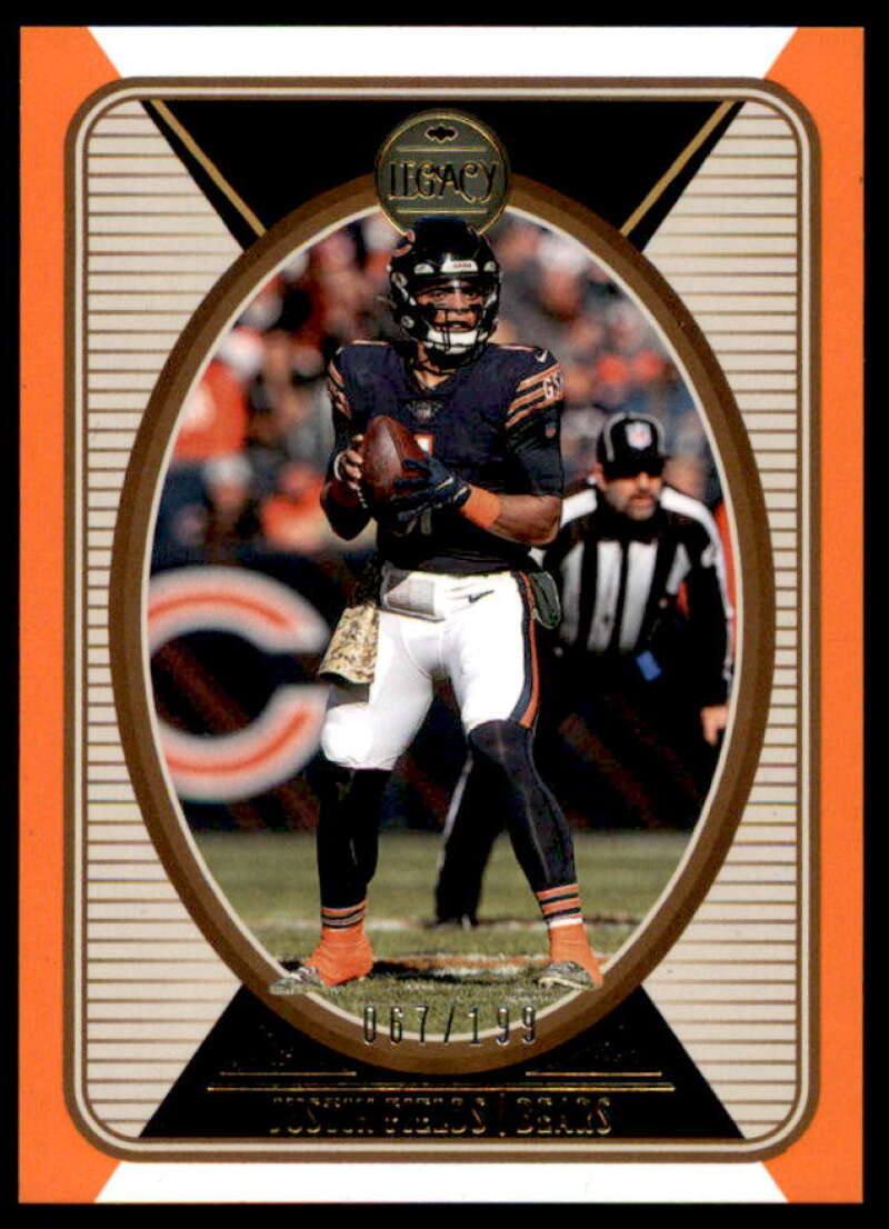 Justin Fields Card 2022 Panini Legacy Orange #14  Image 1